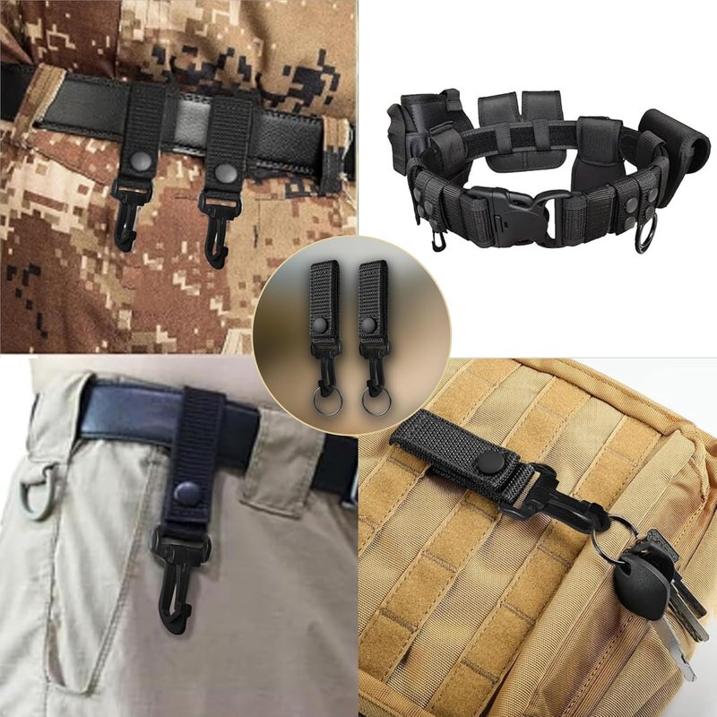Woosuke 6Pcs Nylon Duty Belt Keepers for Duty Belt, Tactical Belt Loop Clip Molle Key Holder With Double Snaps - Police Security Law Enforcement Accessories - Image 5